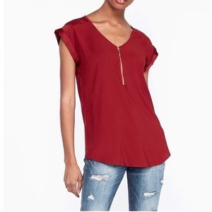 Express red grammercy blouse